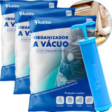 Kit Embalagem 12x Saco À Vacuo Organizador 5x 50x60 4x 60x80 3x 80x100 Reutilizável Viagem Edredom C bomba