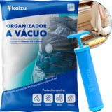 Kit Embalagem 4x Saco À Vacuo 60x80cm Organizador Viagem Edredom Roupa C bomba Reutilizável