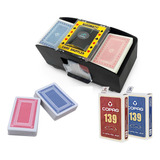 Kit Embaralhador De Cartas Automatico 2 Baralhos Copag 139