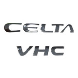 Kit Emblema Adesivo Carro Celta 2un