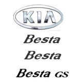 Kit Emblema Adesivo Kia Besta Gs Grade Mala E Laterais