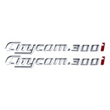 Kit Emblema Adesivo Resinado Dafra Sym Citycom 300i 001