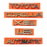 Kit Emblema Corolla 1.8 Xei Automatic 1999 2000 2001 2002