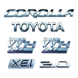Kit Emblema Corolla Toyota Dual Vvt-i Flex Xei 2.0