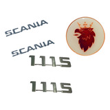 Kit Emblema Cromado Caminhao 111s Jacare