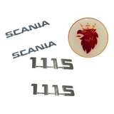 Kit Emblema Cromado Sc 110 111 111s Jacare
