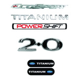 Kit Emblema Ecosport titanium powershift 2 0   Brinde