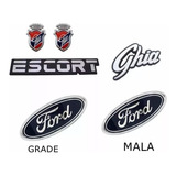 Kit Emblema Escort Ghia Mala E Grade 84 Á 92