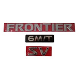 Kit Emblema Frontier Sv Cromado E Adesivo 6 M t Cromado
