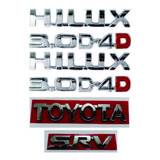 Kit Emblema Hilux 3.0 D4d Toyota Srv Otima Qualidade