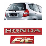 Kit Emblema Honda Cromado