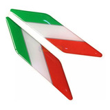 Kit Emblema Italia Adesivo Resinado Fiat