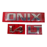 Kit Emblema Letreiro Onix 1 4 Lt 2012 A 2014 2015 2016 2017