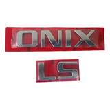 Kit Emblema Onix Ls 2012 2013 2014 2015 2016 2017 Cromado