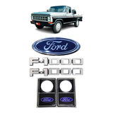 Kit Emblema Paralama Grade Cilindro Porta F1000 1972 A 1992