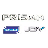 Kit Emblema Prisma   Eco   Joy Novo Otima Qualidade 3 Peças
