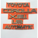 Kit Emblema Toyota Corolla 1.8 Xei Automatic Ate 2003