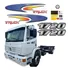 Kit Emblemas Adesivo Mercedes Benz 1720 Faixa Lateral Krt120 Cor Adesivo Mercedes 1720