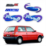 Kit Emblemas Adesivos Fiat