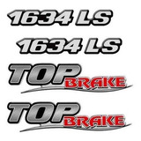 Kit Emblemas Adesivos Mercedes Benz 1634 Ls Top Brake