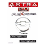Kit Emblemas Astra 2.0 Flex Advantage - 2004 À 2007