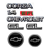 Kit Emblemas Chevrolet Corsa 1.4 Efi Lateral Gl - 94 À 96
