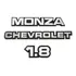 Kit Emblemas Chevrolet Monza 1.8 Modelo Antigo 1982 A 1990