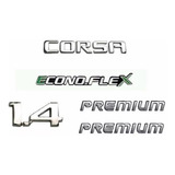 Kit Emblemas Corsa econoflex