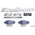 Kit Emblemas Ecosport 2.0 16v Xlt Automatic - 2003 À 2007