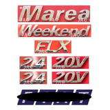 Kit Emblemas Fiat Marea