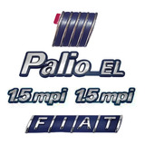 Kit Emblemas Fiat Palio El + 2x 1.5 Mpi + Capo E Mala 97/00