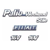 Kit Emblemas Fiat Palio