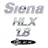 Kit Emblemas Fiat Siena