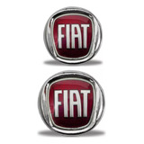 Kit Emblemas Fiat Vermelho Palio Attractive G5 Grade Mala