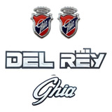 Kit Emblemas Ford Del Rey Ghia 5 Peças