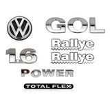 Kit Emblemas Gol 1 6 Rallye Total Flex Power G3 G4