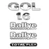 Kit Emblemas Gol Total Flex Rallye(2) G3 G4 G5