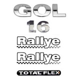 Kit Emblemas Gol Total Flex Rallye(2) G3 G4 G5