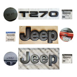 Kit Emblemas Grafite Jeep Capo + Malas + T270 Jeep Renegade 