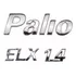 Kit Emblemas Letreiro Fiat Palio Elx 1.4 Cromado 