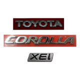 Kit Emblemas Letreiro Toyota