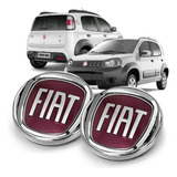 Kit Emblemas Logo Fiat