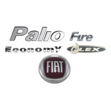Kit Emblemas Mala Palio Economy Fire Flex 04/...- Sle