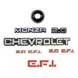 Kit Emblemas Monza Efi Chevrolet 2 0 2 0 Efi Capo Brinde