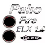 Kit Emblemas Palio Elx