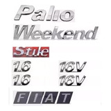 Kit Emblemas Palio Weekend