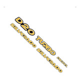 Kit Emblemas Resinados Silverado D20 2000 Turbo Diesel Gm