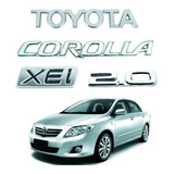 Kit Emblemas Toyota Corolla Xei 2.0 2009 2010 2011 2012 /
