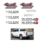 Kit Emblemas Toyota Hilux 3 0 D 4d 4x4 Turbo Intercooler