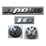 Kit Emblemas Volkswagen Apollo 1.6 Vw Grade Mala 91 À 97